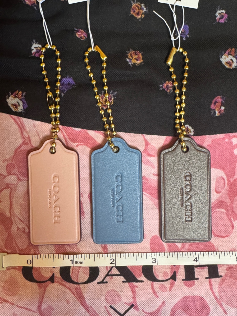 Coach Leather Bag Tags